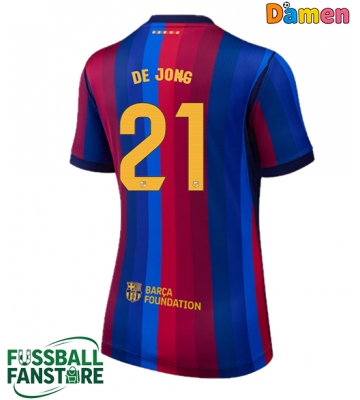 Barcelona Frenkie de Jong #21 Replik Heimtrikot Damen 2026-27 Kurzarm